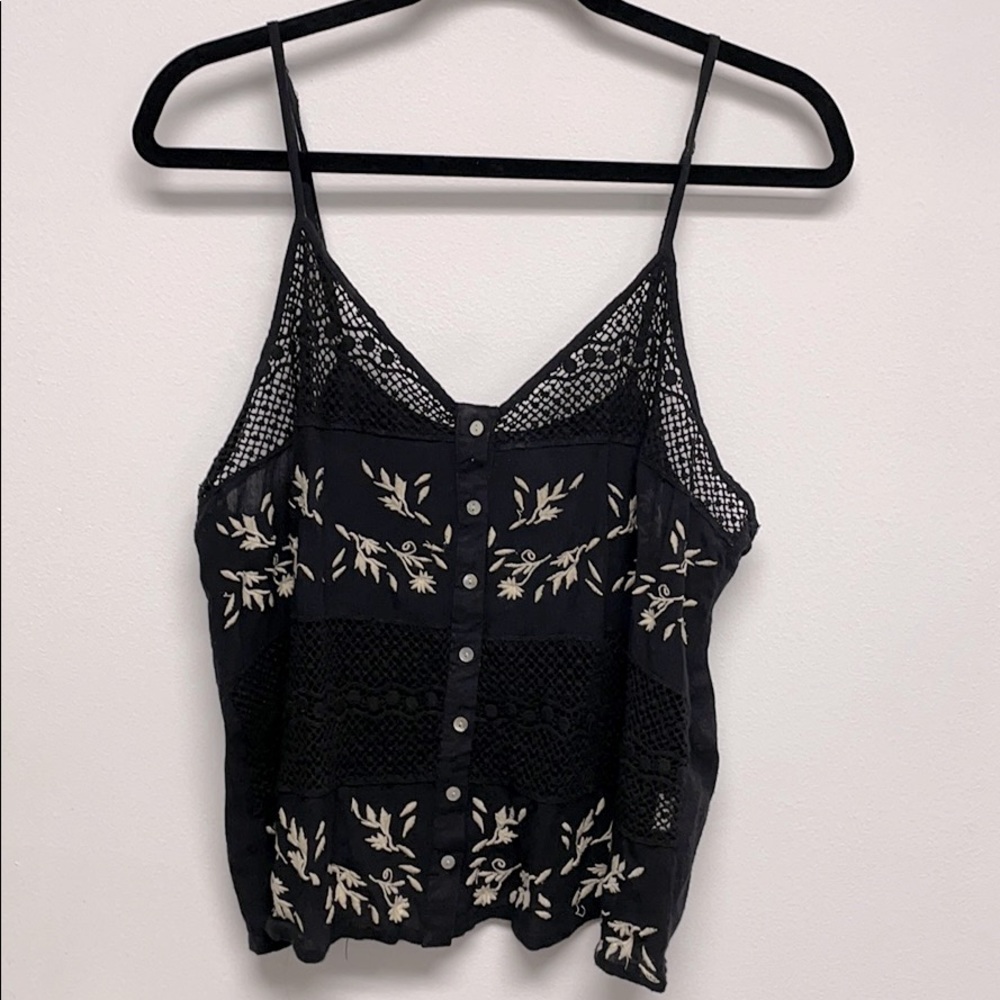 Stripes see through top.